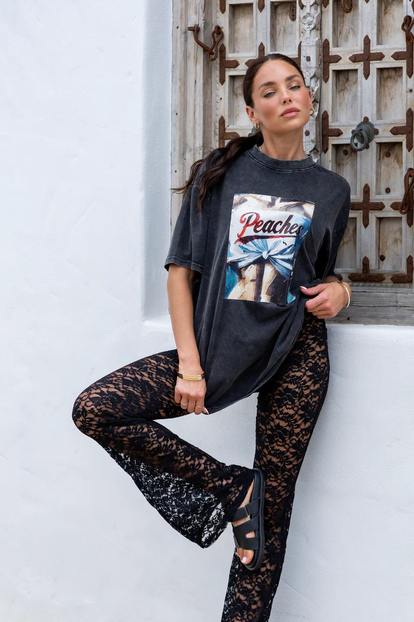 Dolce Lace Pant- Black