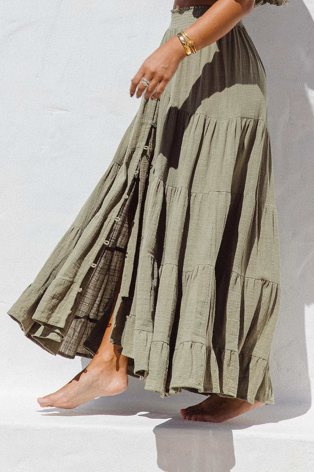 Flora Maxi Skirt - Sage