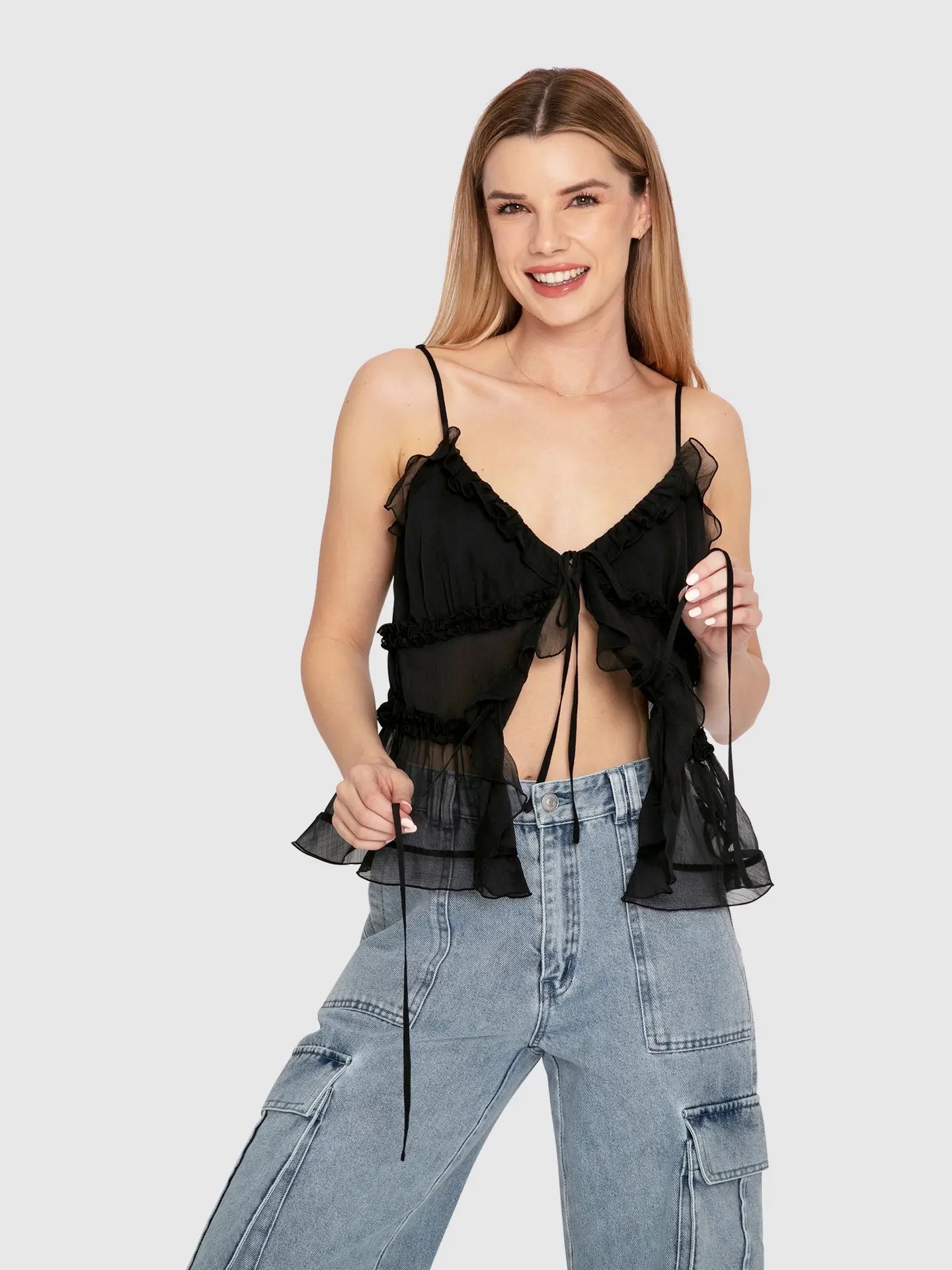 Heart of Glass Chiffon Cami