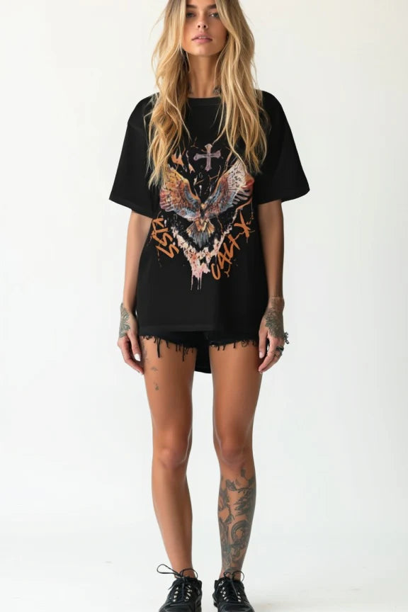 RECKLESS REVIVAL TEE- COAL
