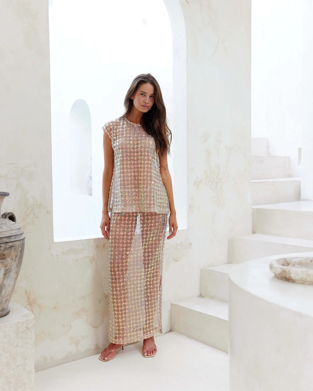 Fallon Skirt- Champagne