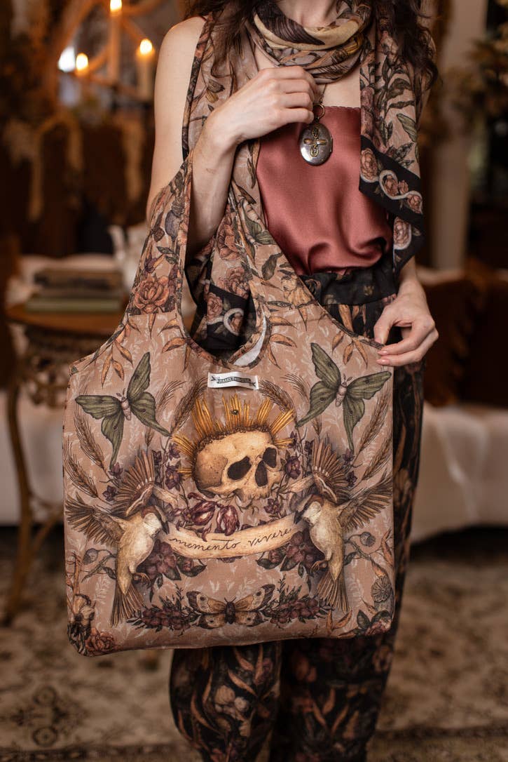 Momento Boho Linen Tote Bag