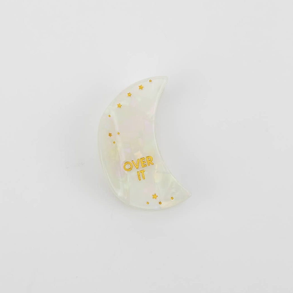 Over It - Crescent Moon Acetate Hair Claw Clip