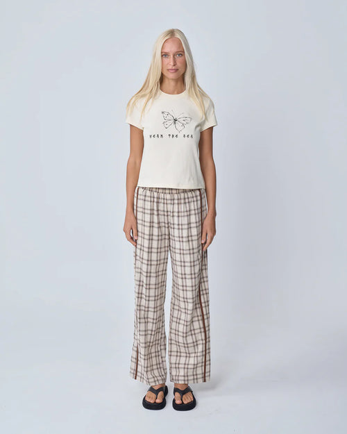 Racer Pant - Brown Plaid