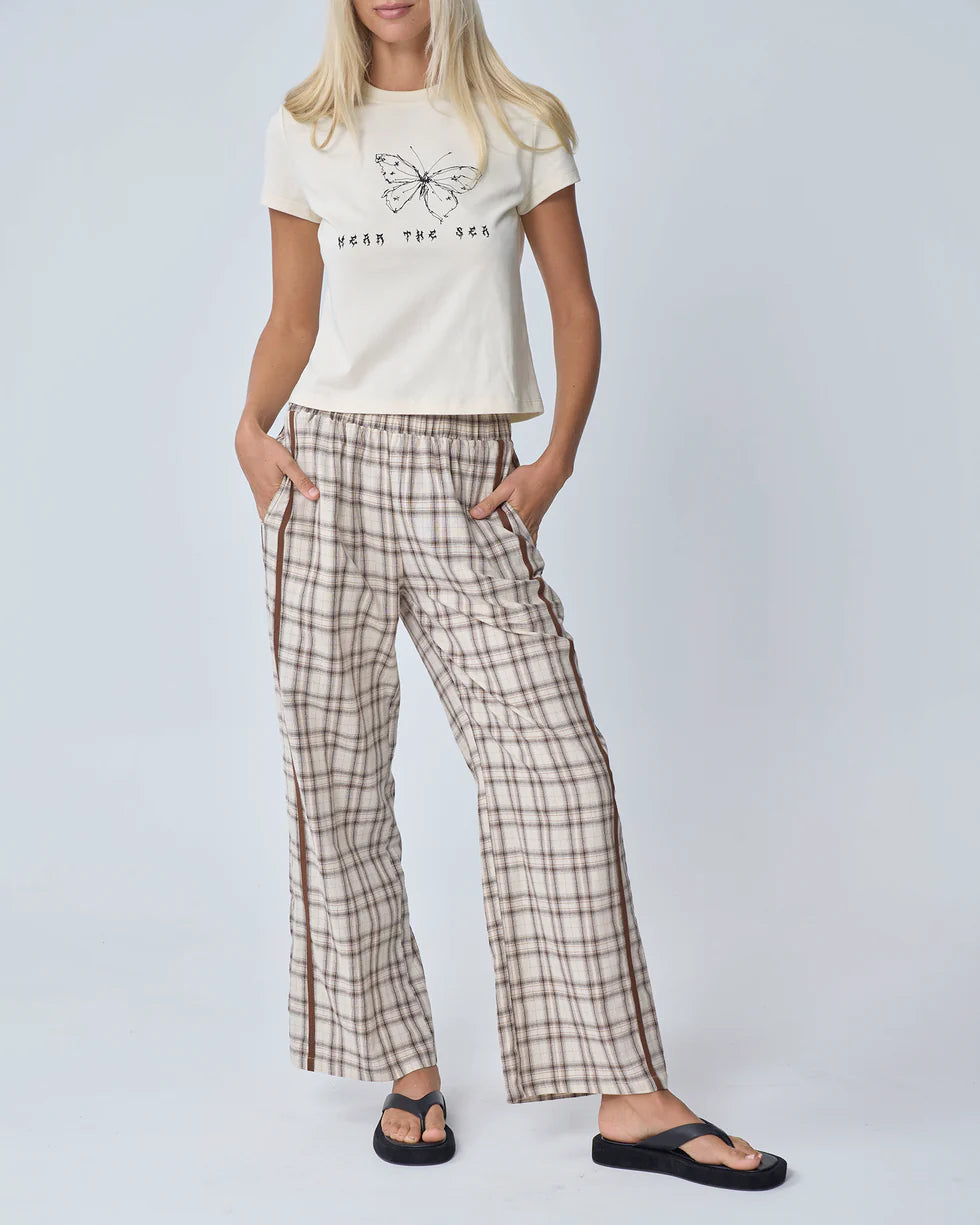 Racer Pant - Brown Plaid