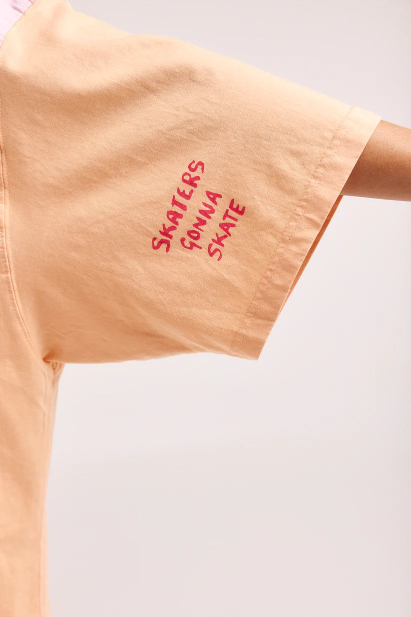 Skate Don't Hate tee Peach