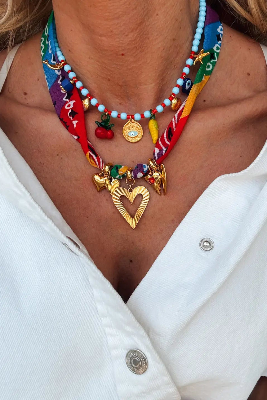 Goupi Rainbow Scarf Necklace
