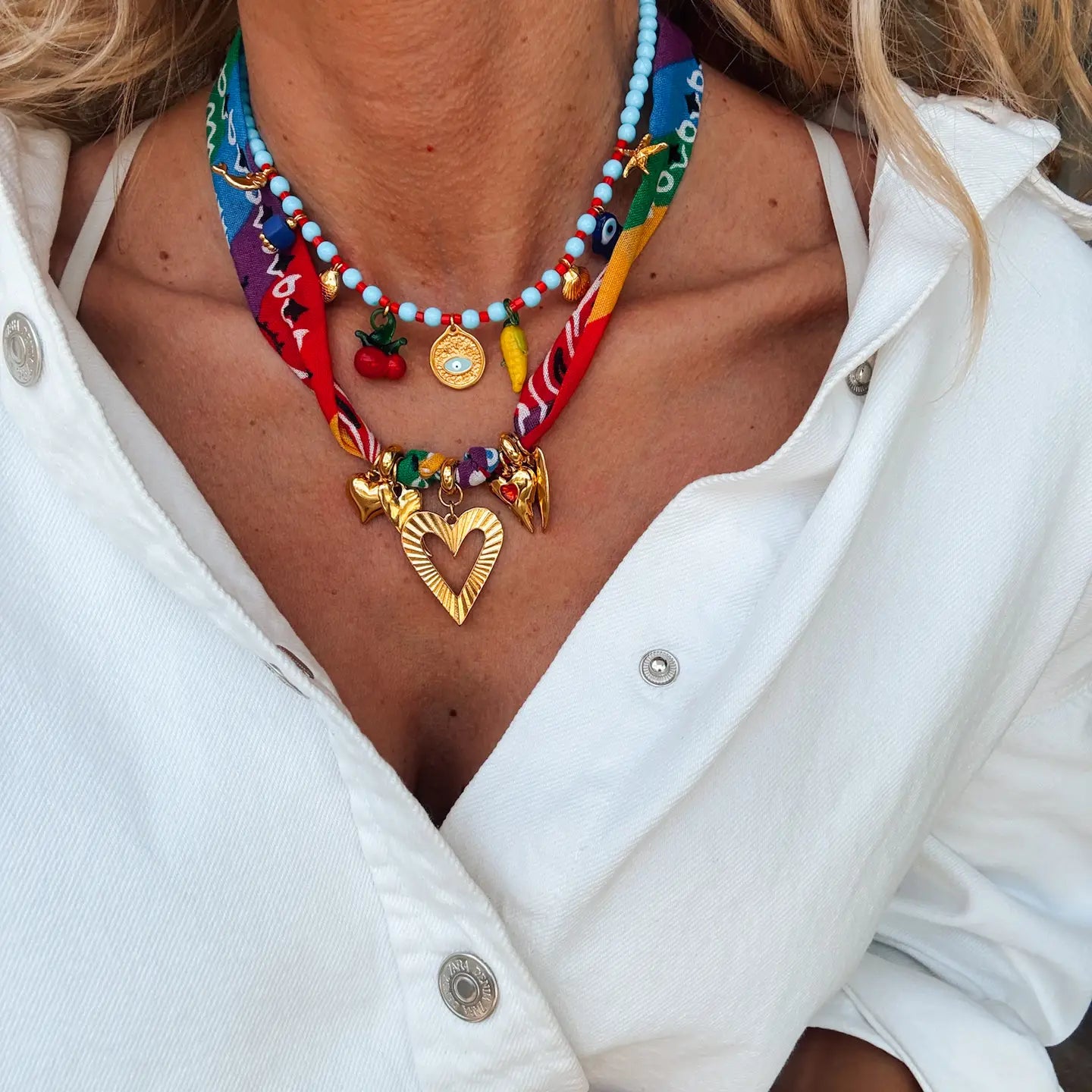 Goupi Rainbow Scarf Necklace