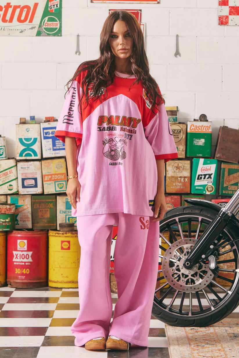 The Mermaid Racing Tee Pink