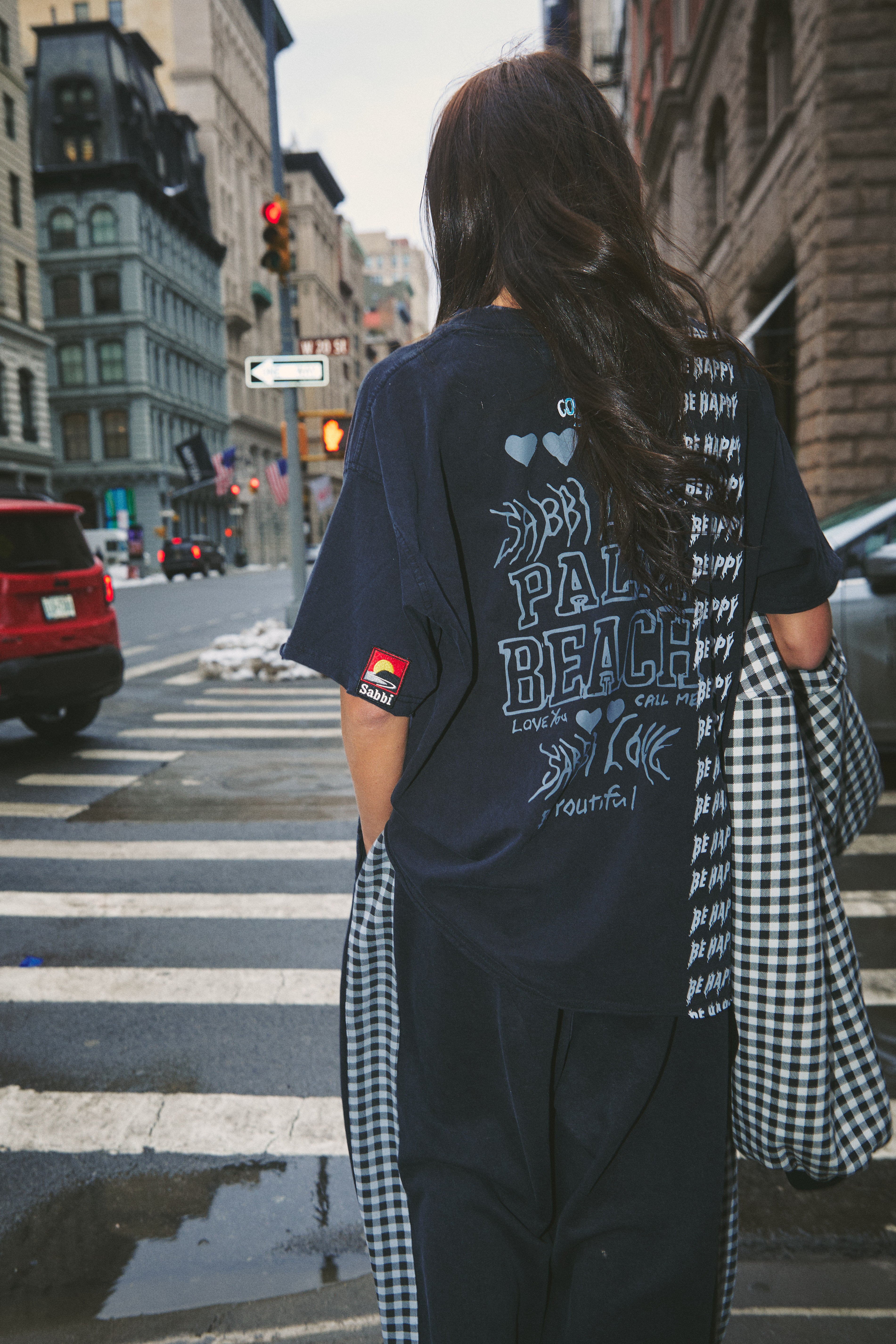 THE BE HAPPY TEE - BLACK