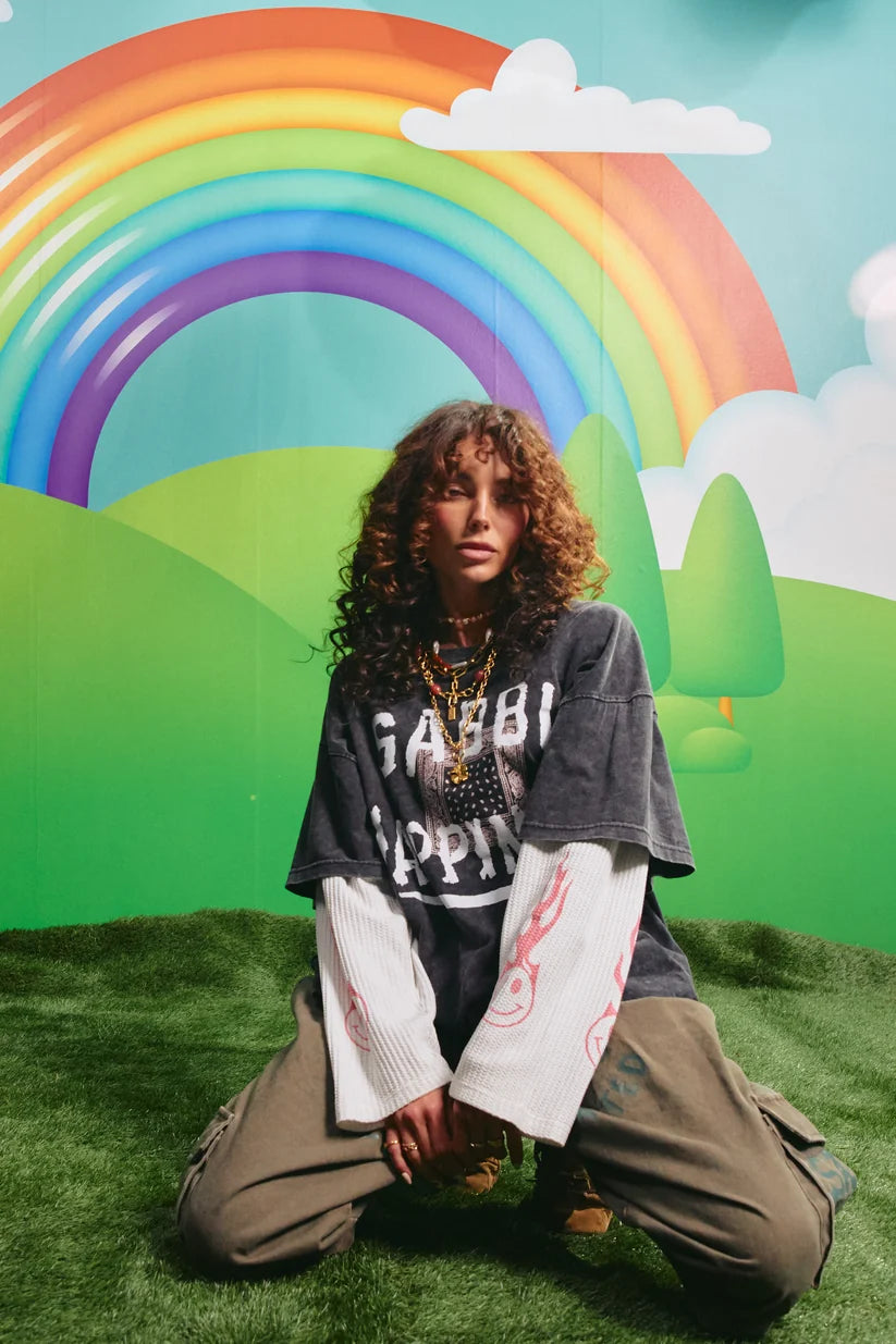 The Happiness Waffle LS Tee