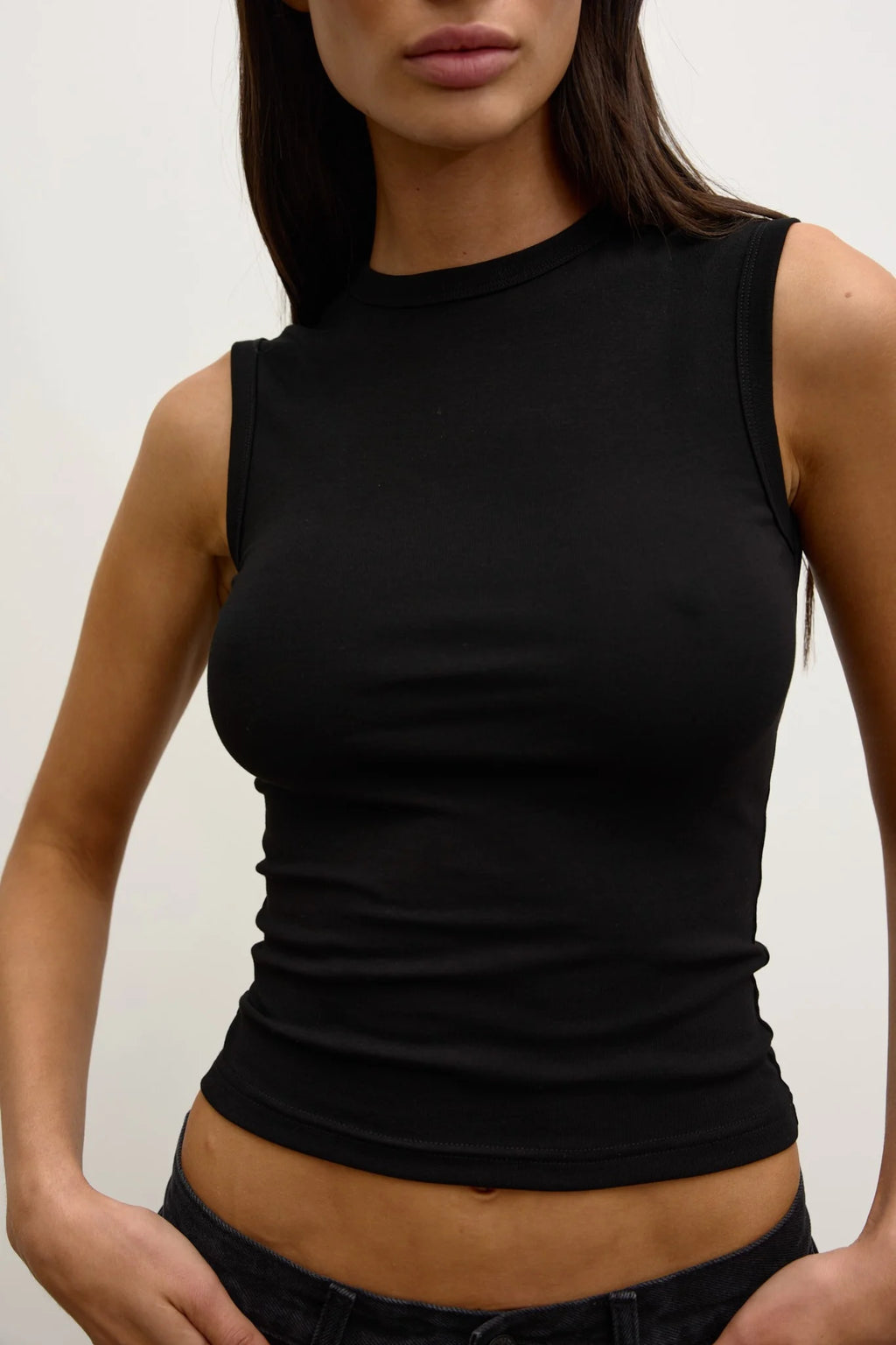 REGAN TOP - BLACK