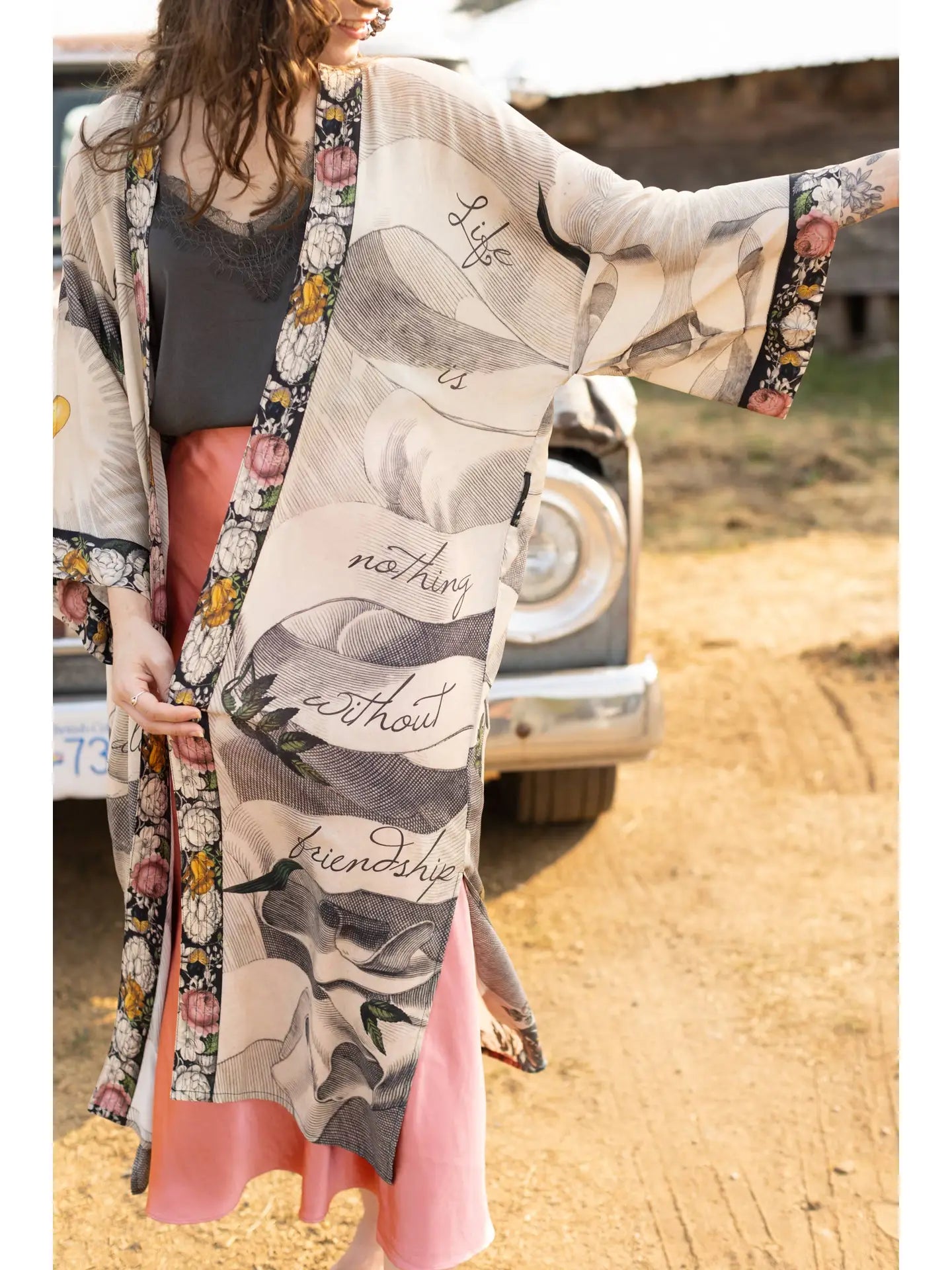 Take My Hand Opera Duster Full Length Kimono