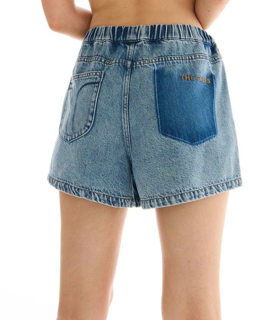 Hailey Pull On Denim Sports Shorts