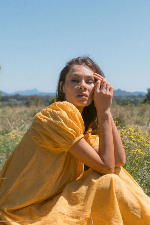 Zoey Midi Dress - Honey