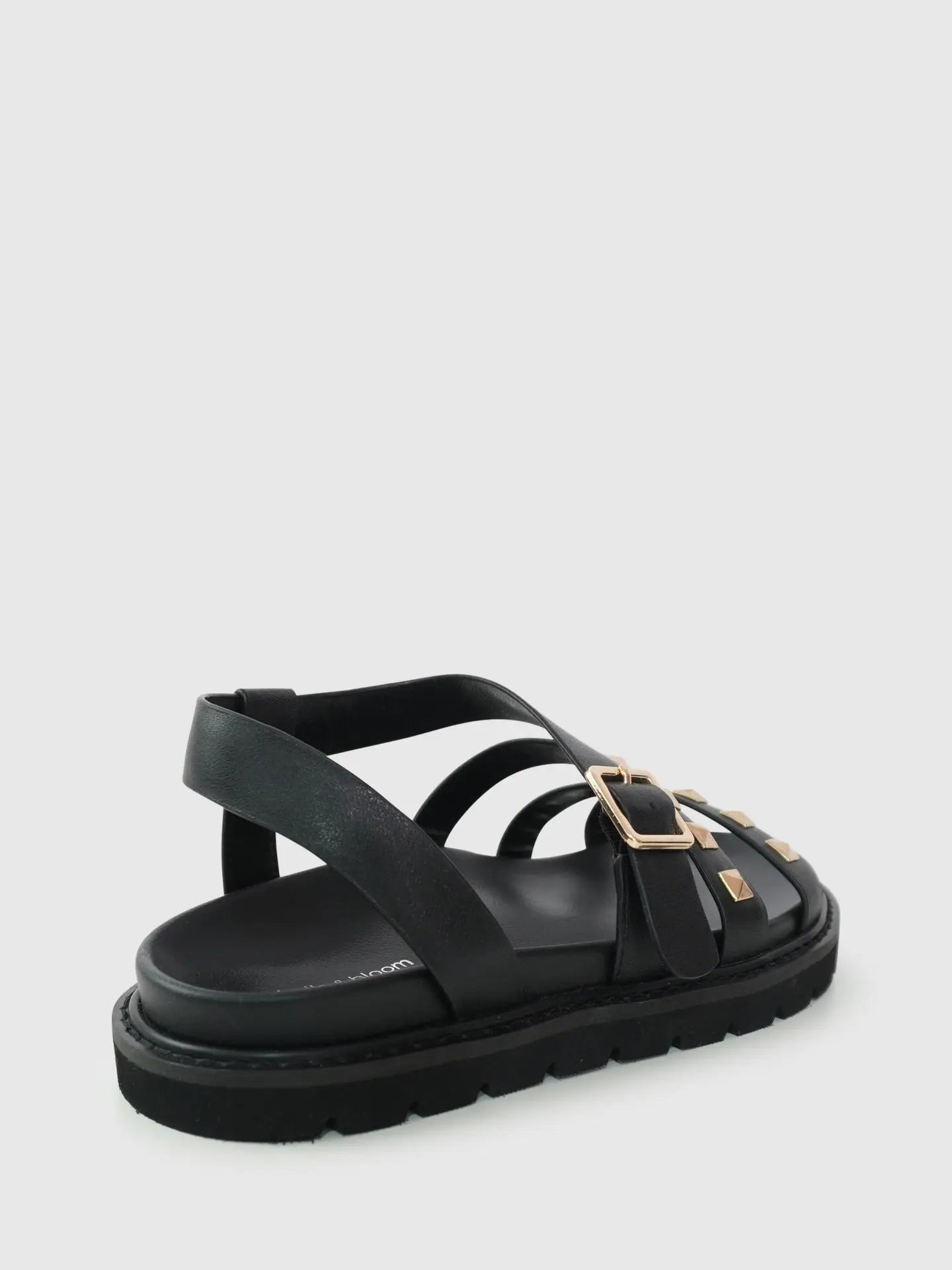 Morning Mood Chunky Stud Sandal - Black