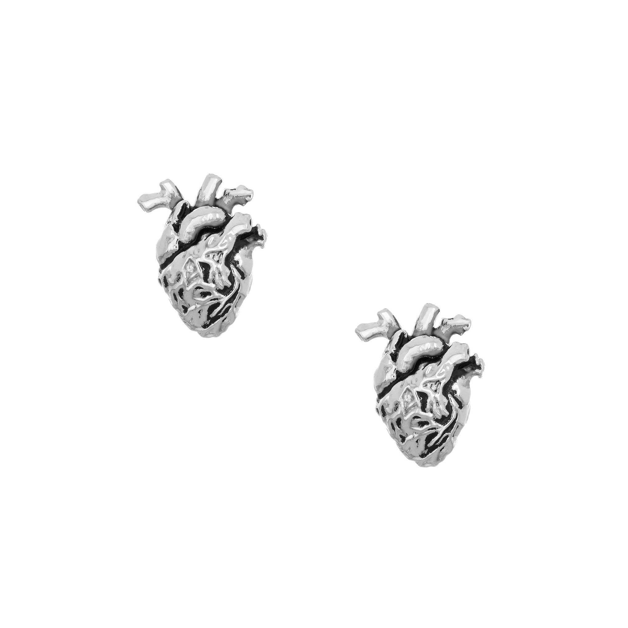 Chambers Studs: Rhodium Plated