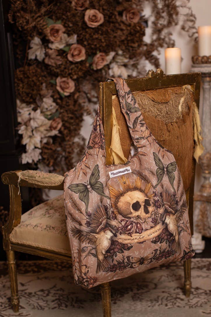 Momento Boho Linen Tote Bag