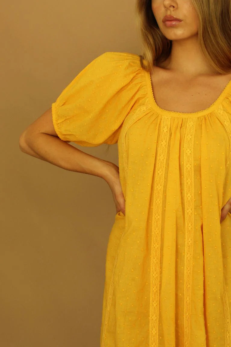 Zoey Midi Dress - Honey