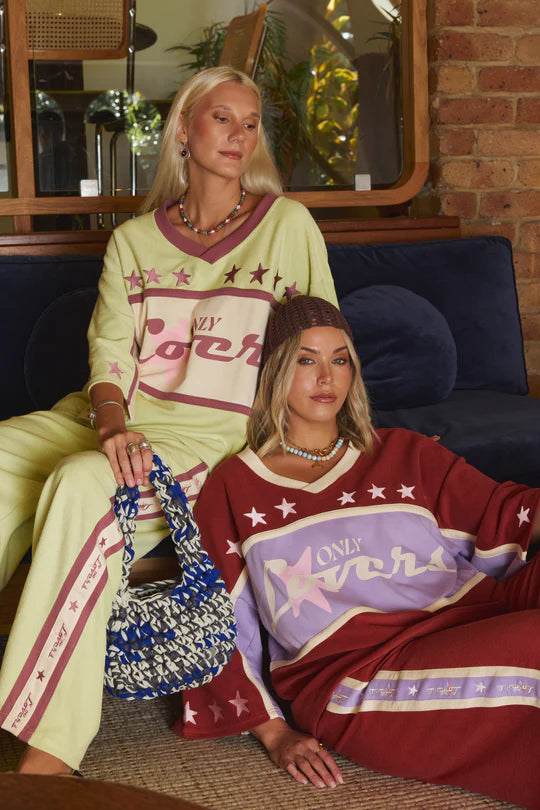 PREORDER- Surf League Lounge Pants -  Burgundy