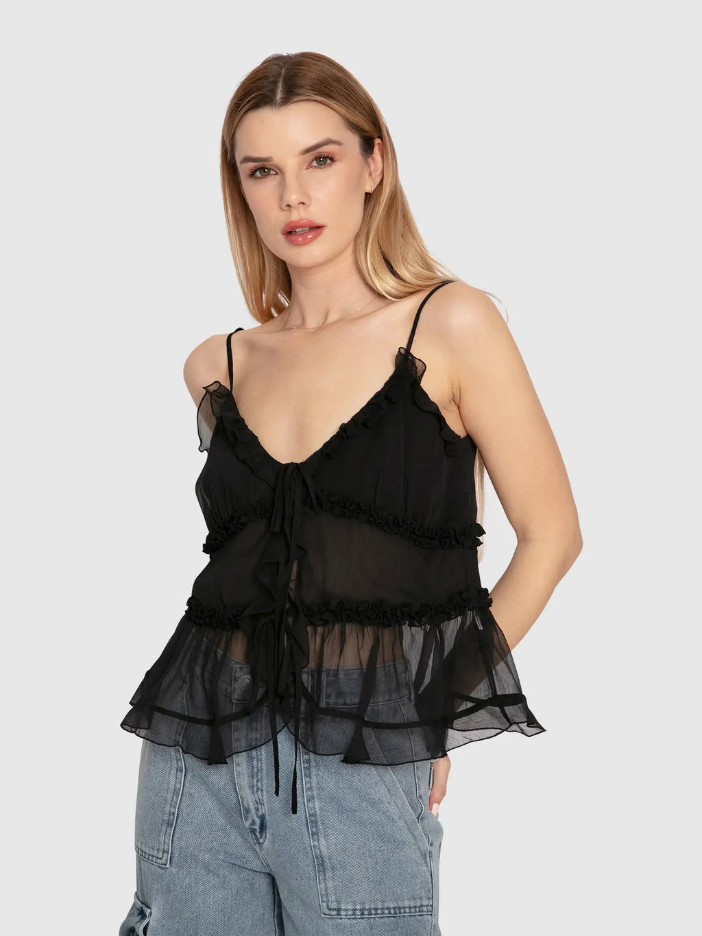 Heart of Glass Chiffon Cami