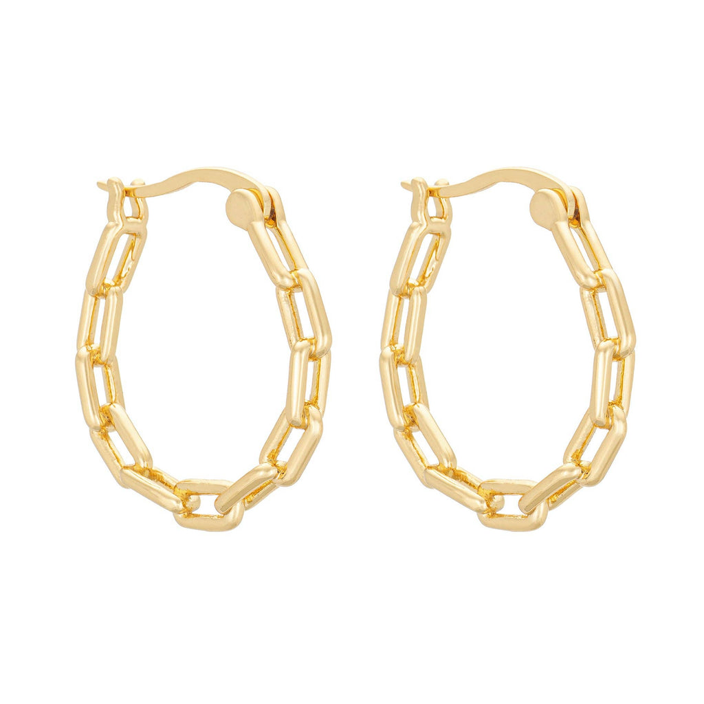 Vega Hoops: 18K Gold Plated