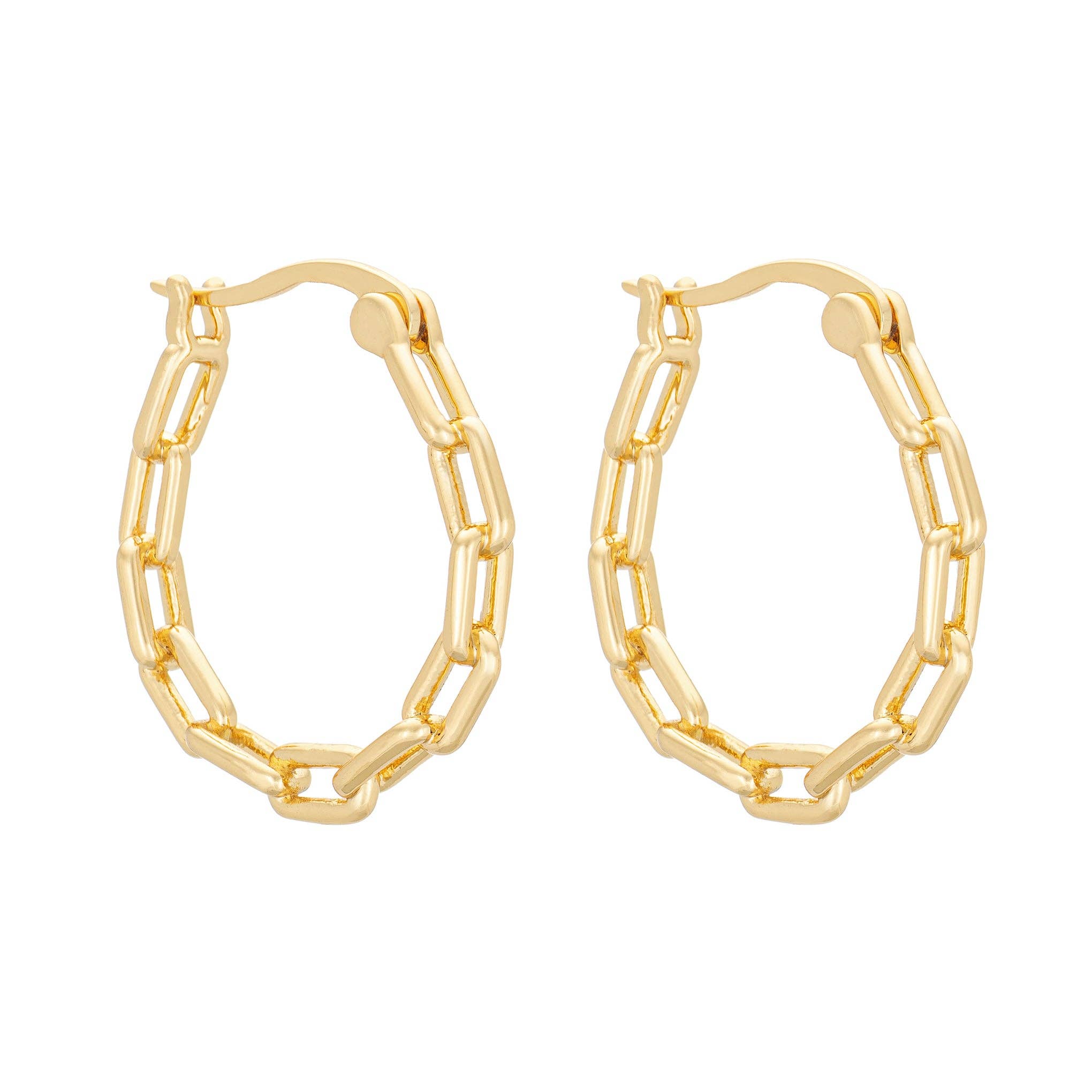 Vega Hoops: 18K Gold Plated