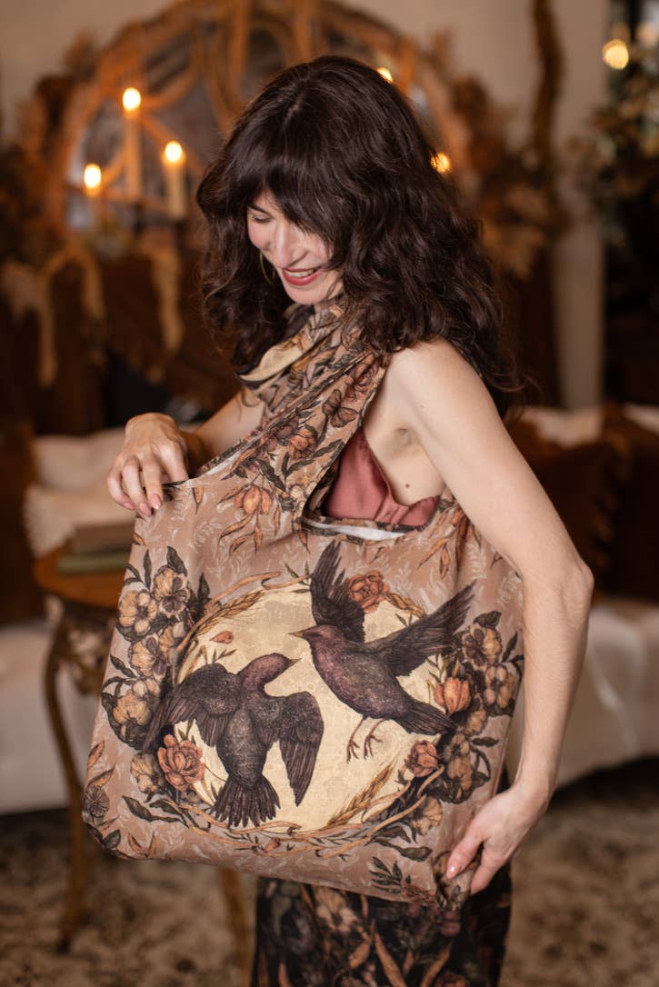 Momento Boho Linen Tote Bag
