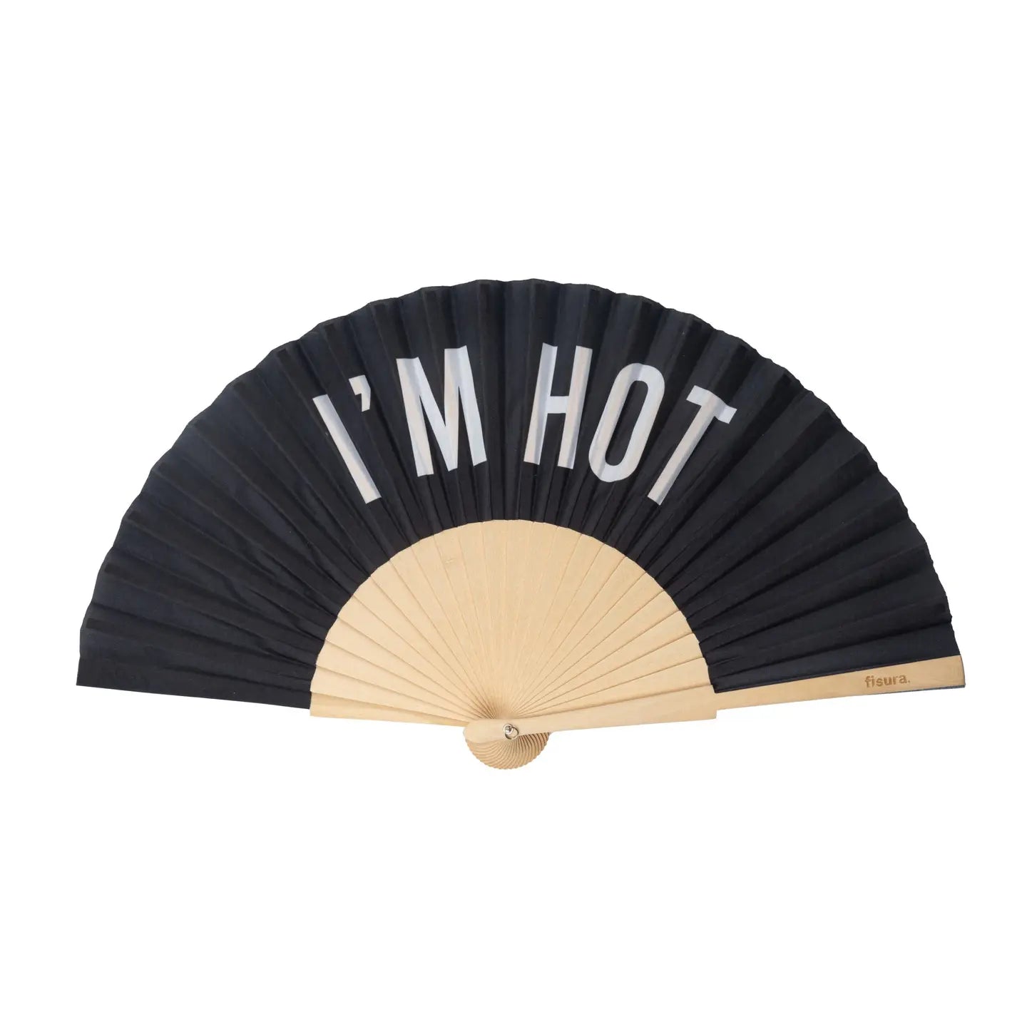 "I'm hot" black fan