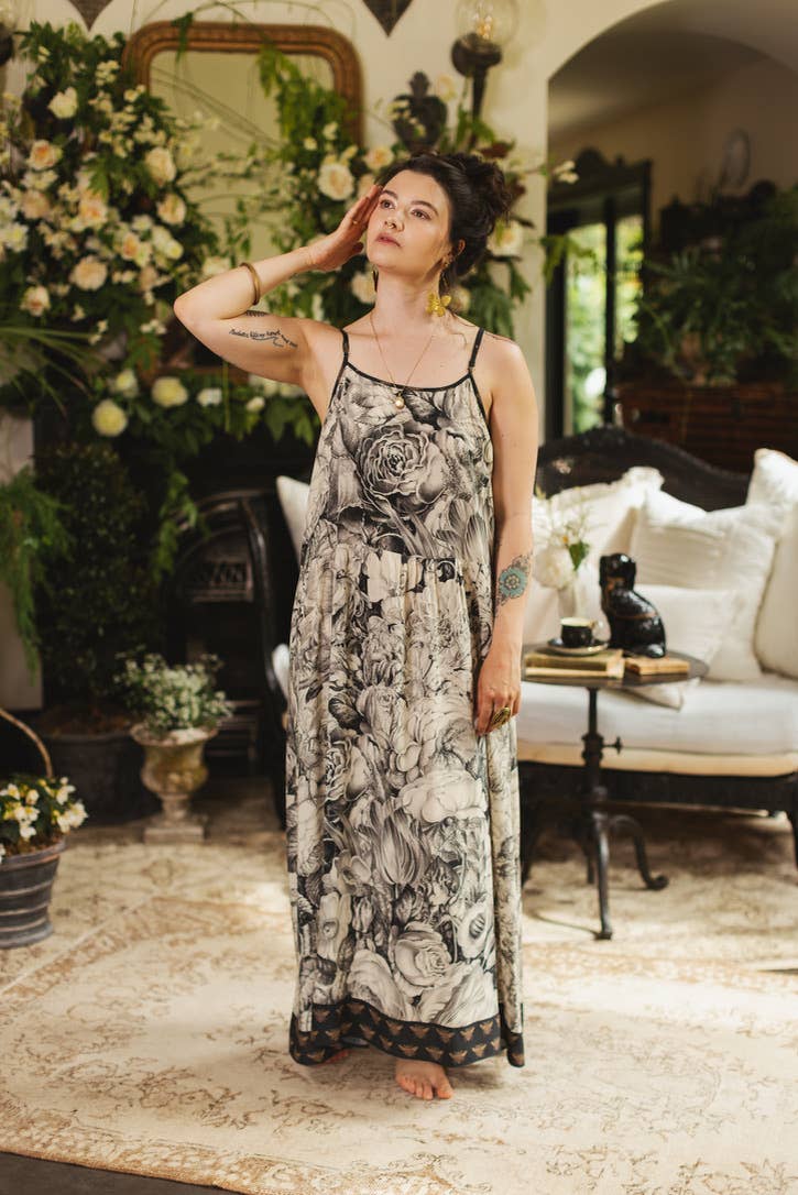Honey & The Moon Bohéme Maxi Slip Dress