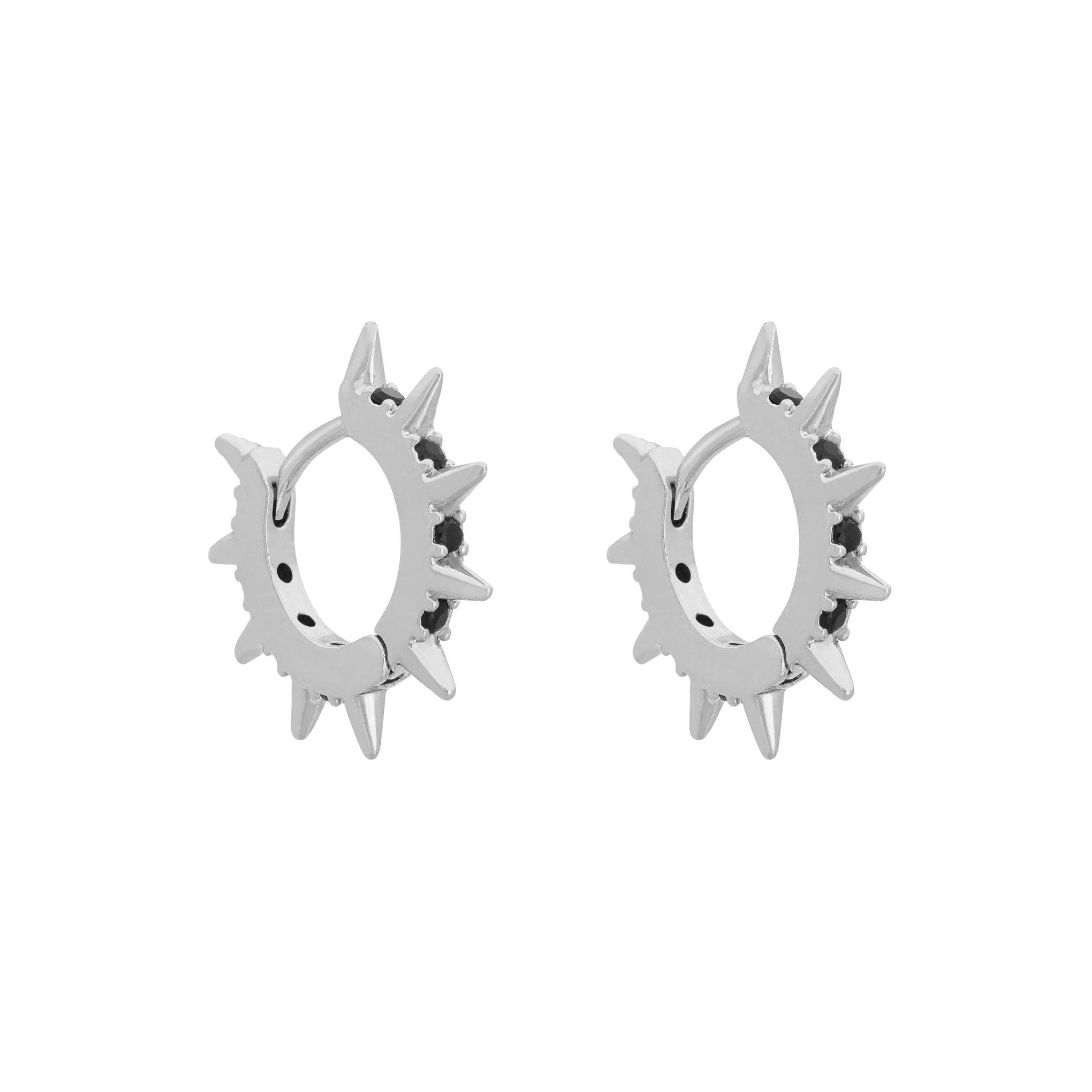 Runaway Hoops: Rhodium Plated