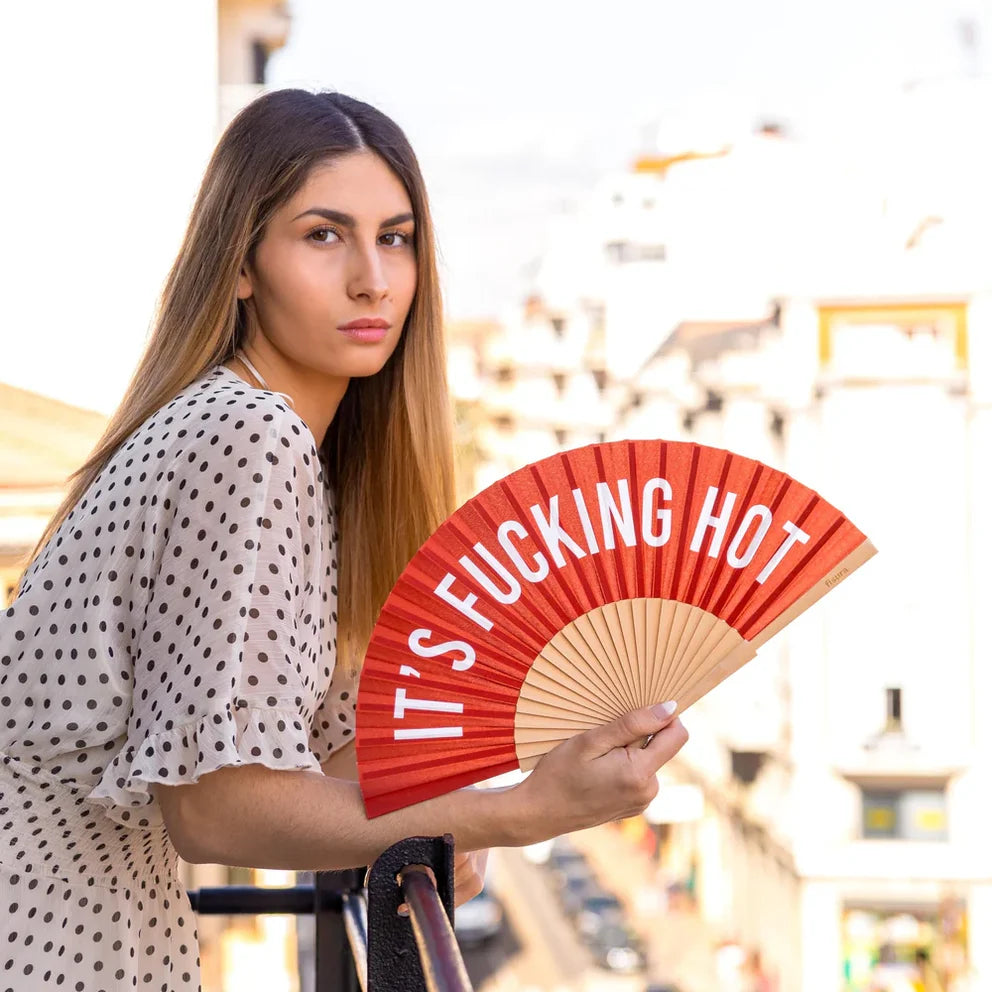 "It's fucking hot" fan- Red