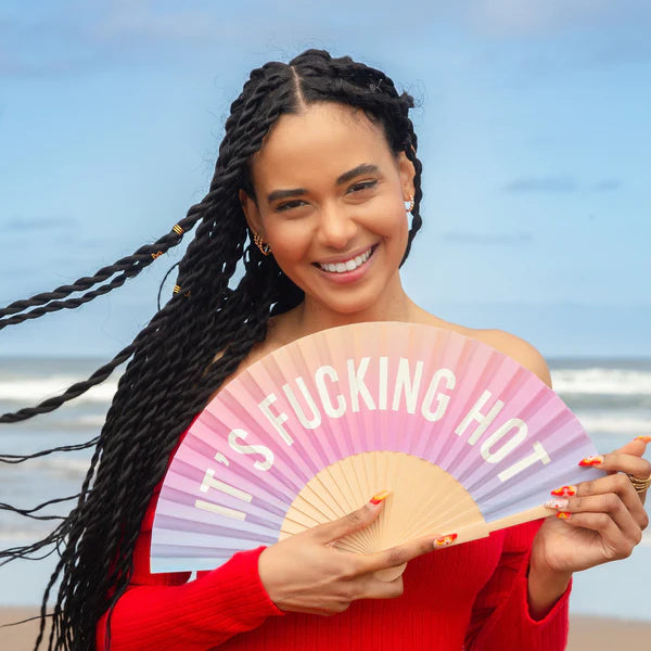 "It's fucking hot" fan (glows in the dark)