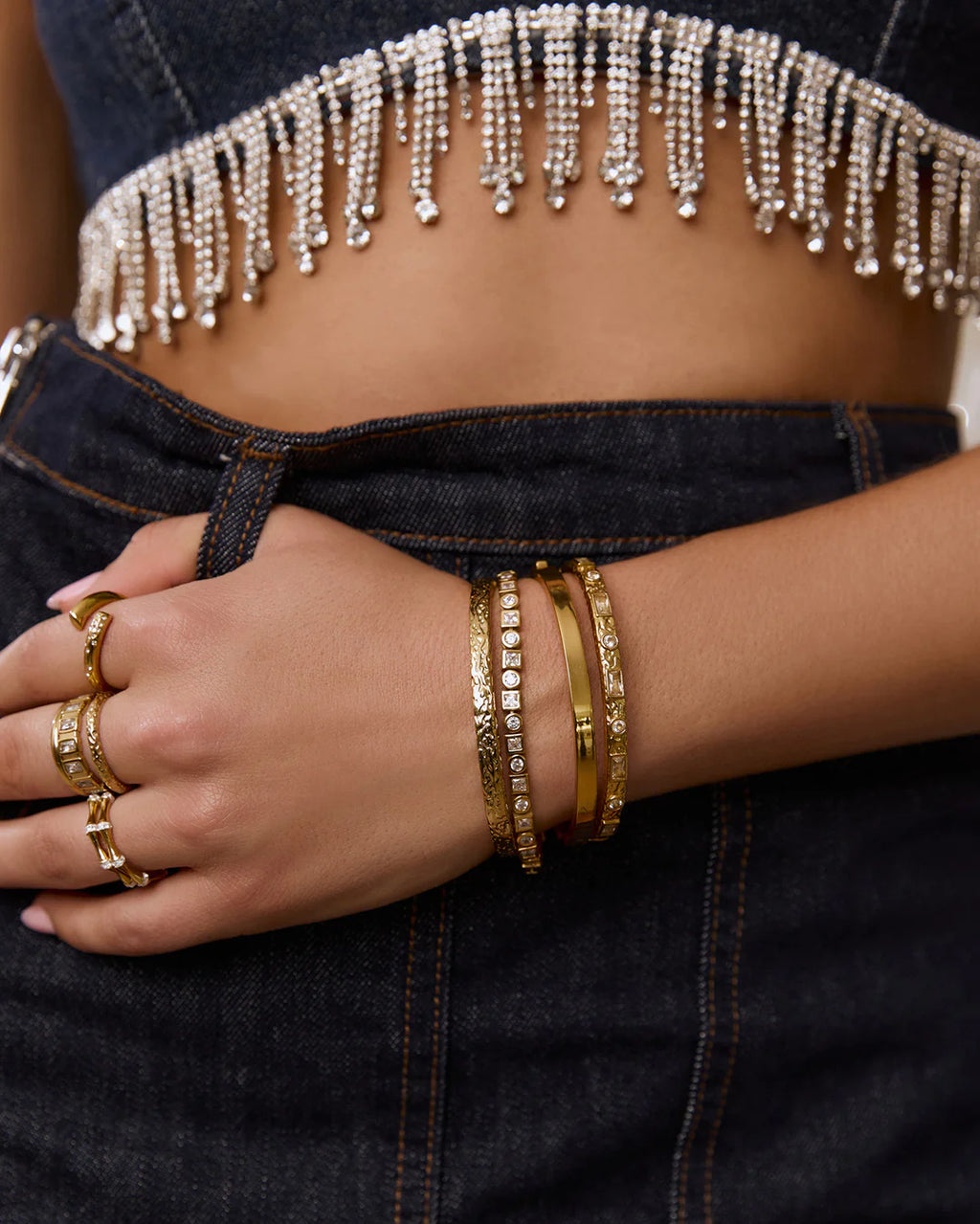 Melrose Gold Cuff Bracelet