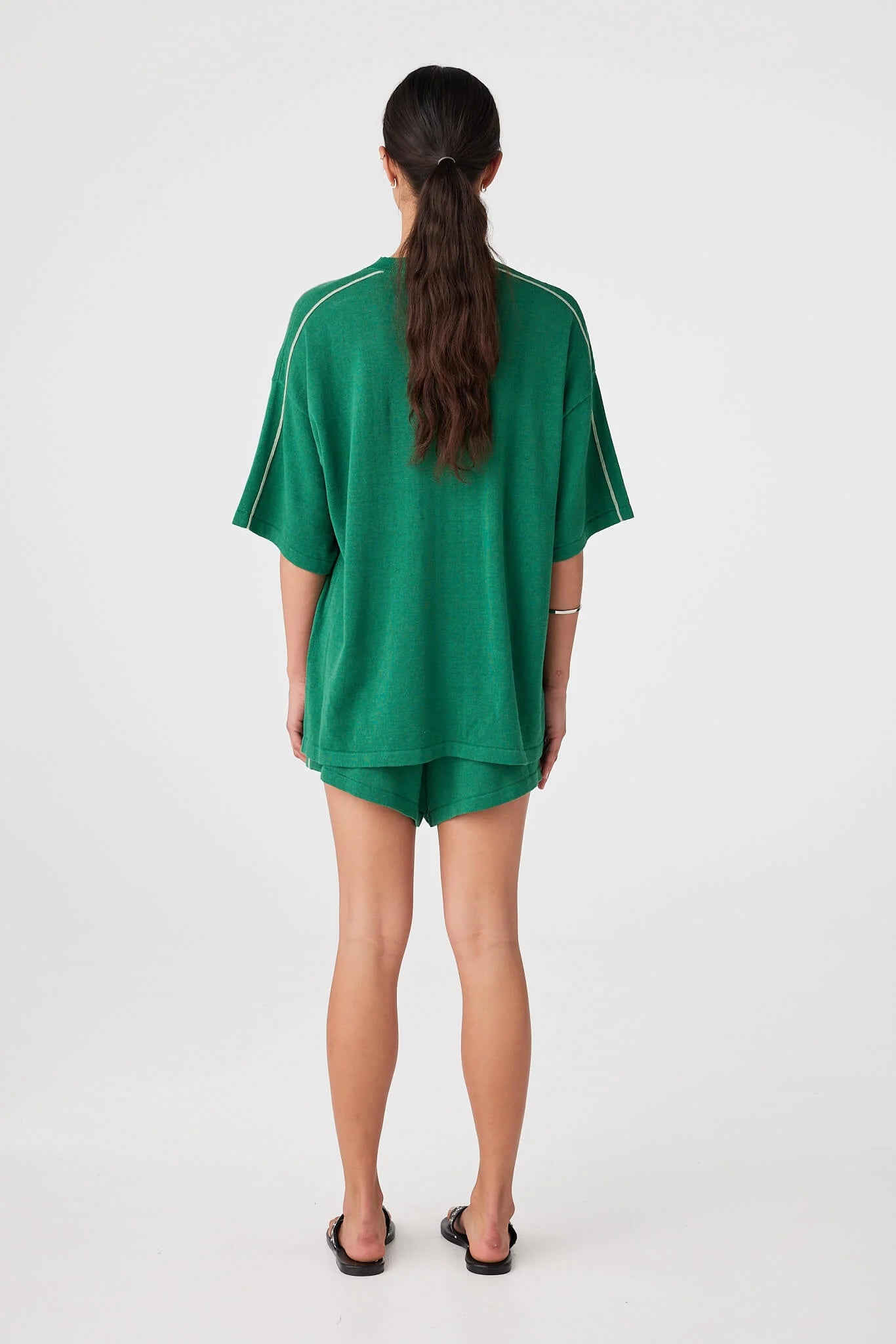 Pippa Oversized Tee - Sea Green
