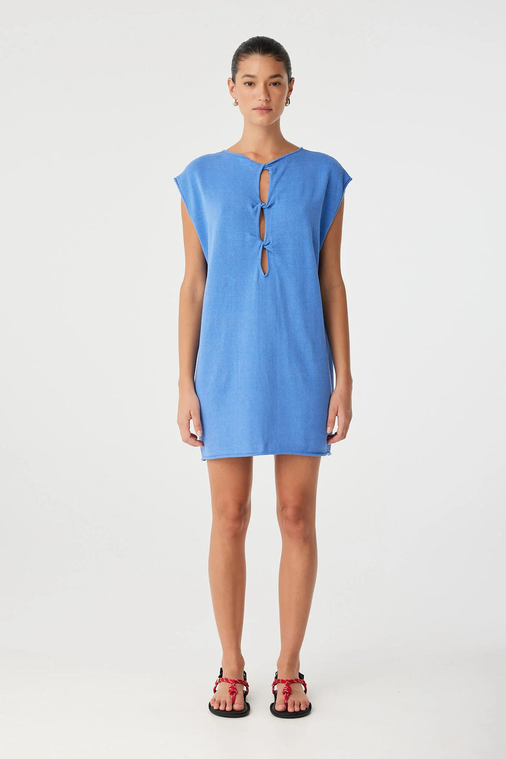 Pala Reversible Mini Dress - Pacific Blue