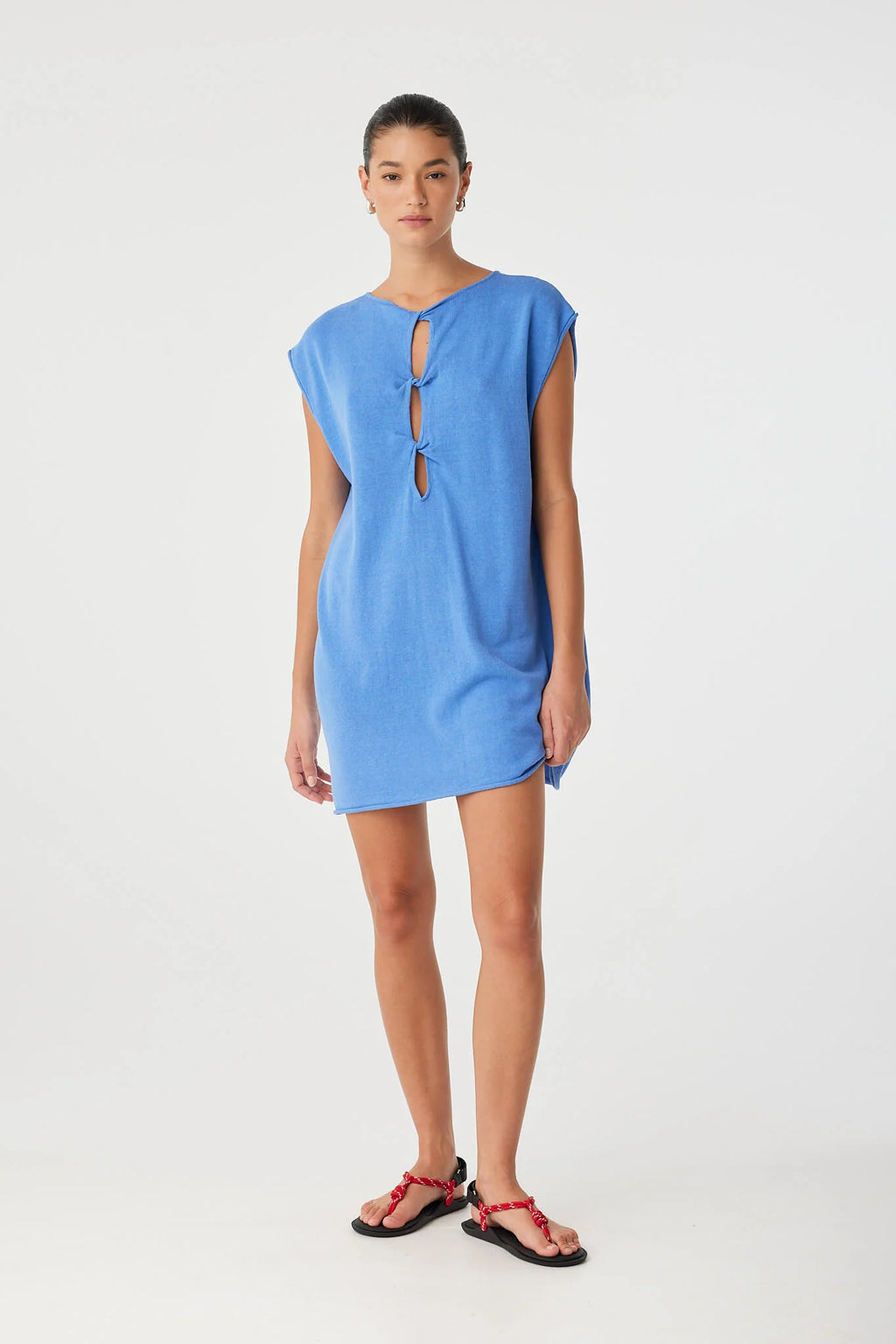 Pala Reversible Mini Dress - Pacific Blue