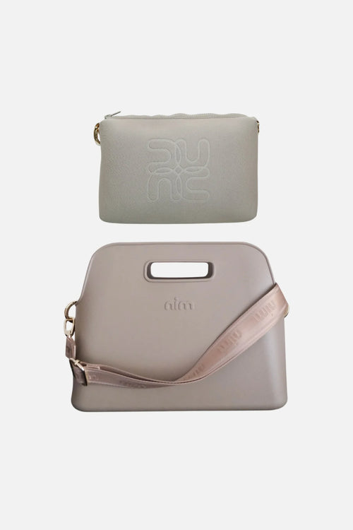 The BB Tote Set - Taupe