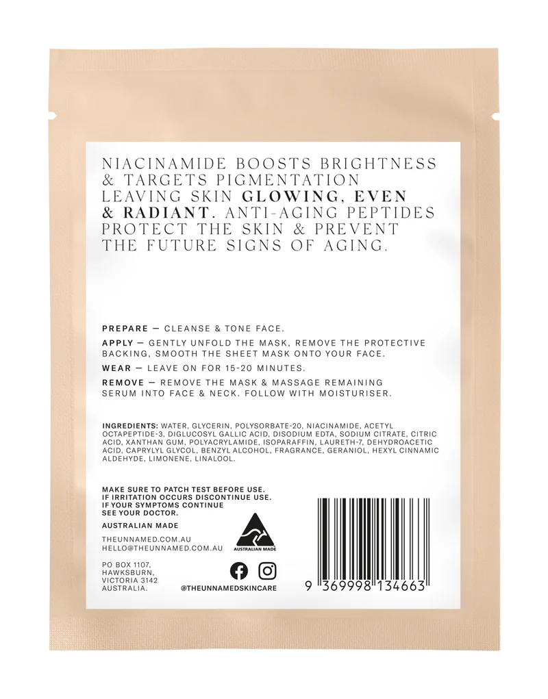 BRIGHTENING & ANTI-AGING SHEET MASK