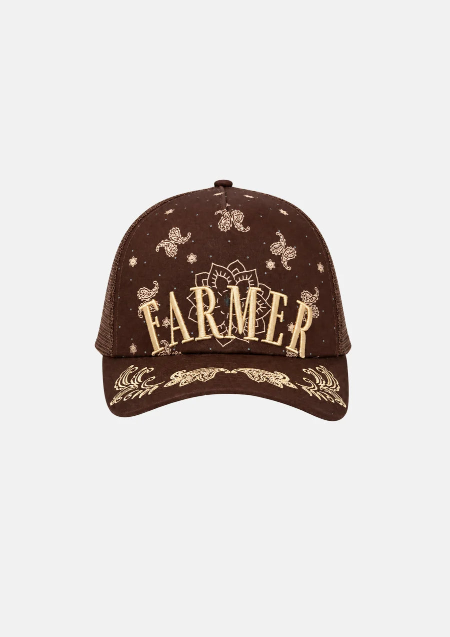 Brown Bandana Trucker