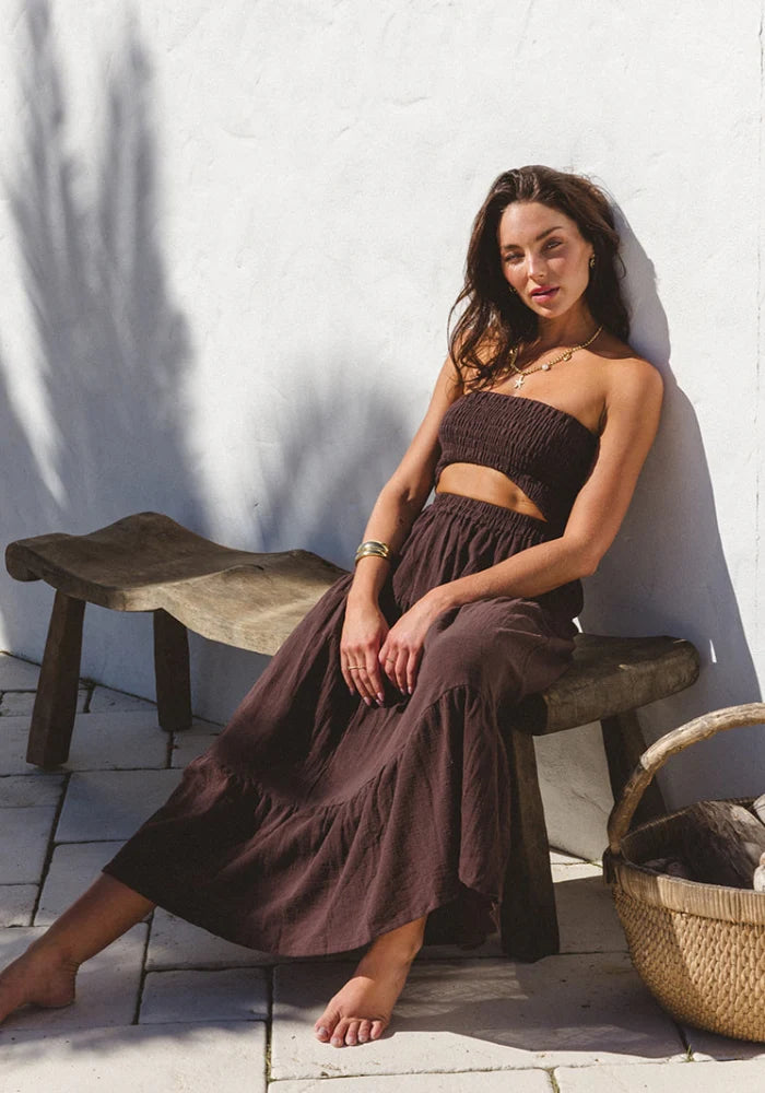 Leilani Midi Dress - Espresso