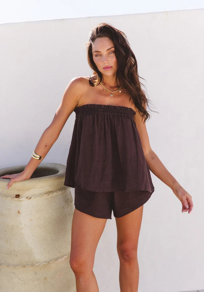 Cabo Dreamtime Top/Skirt - Espresso