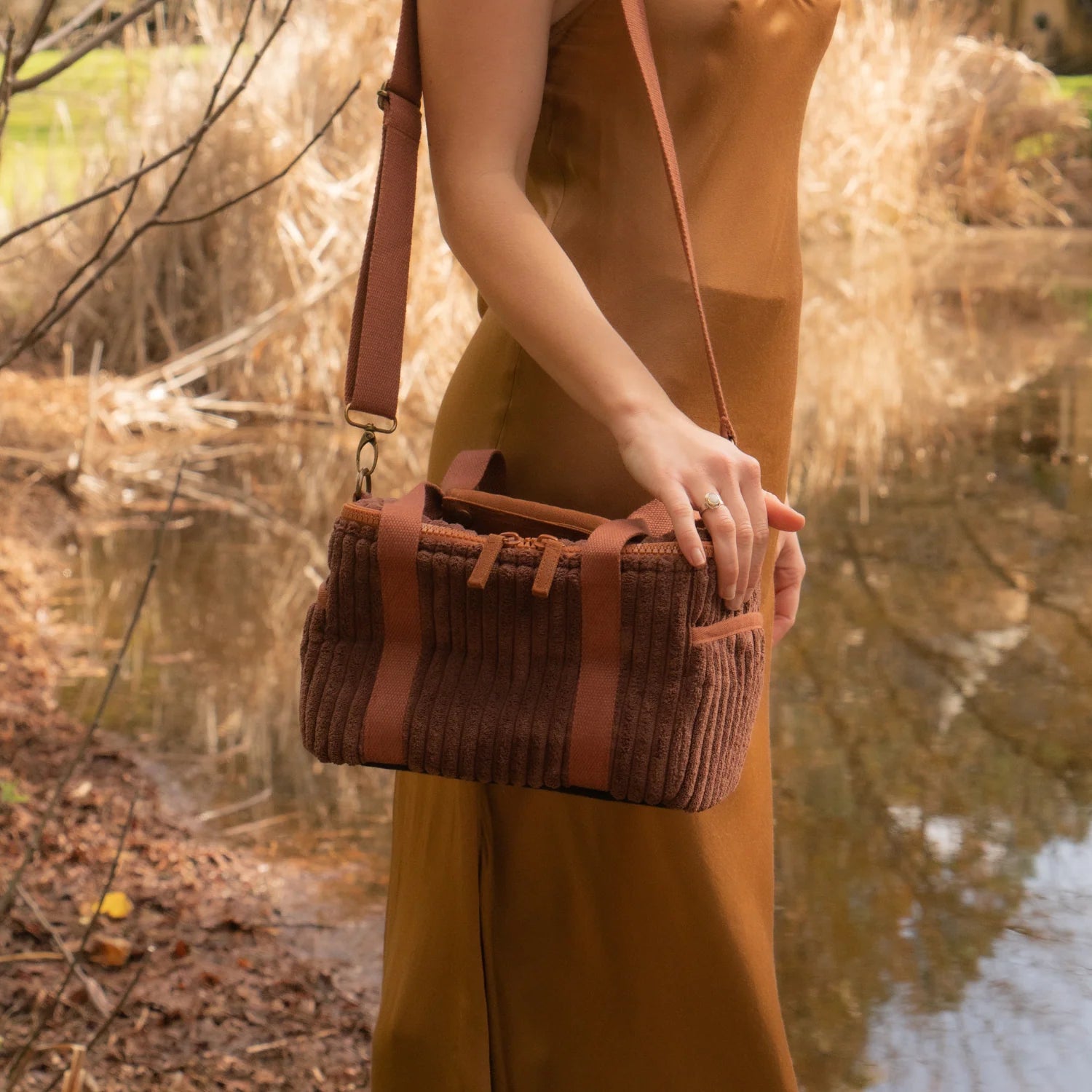 Cord Cooler Bag Mini - Chocolate