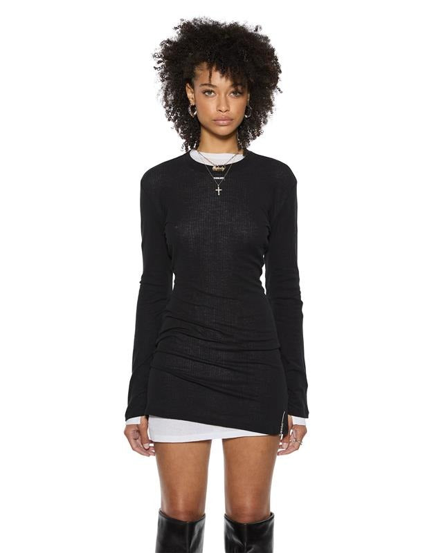 Crawford L/Sleeve Dress Black