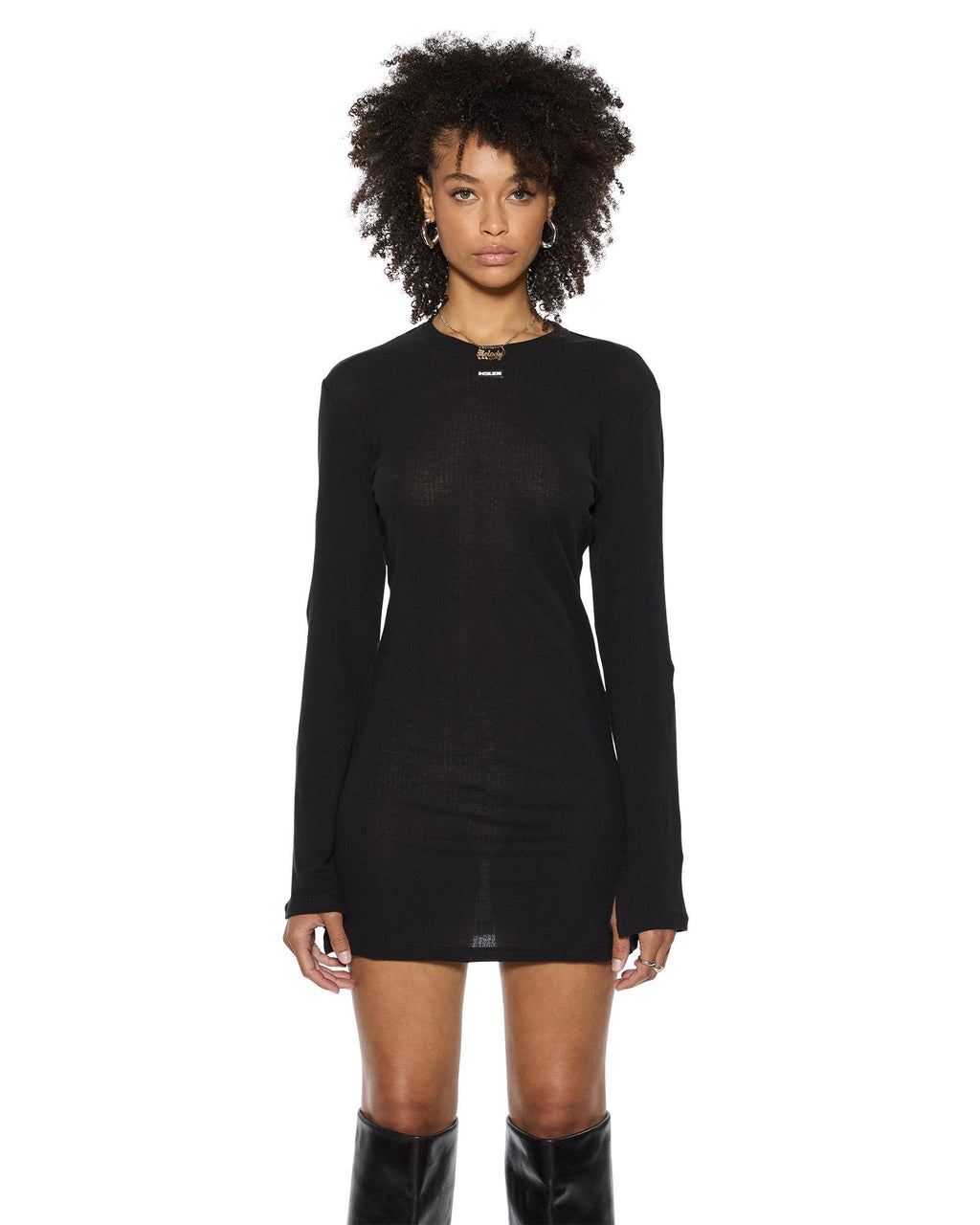 Crawford L/Sleeve Dress Black