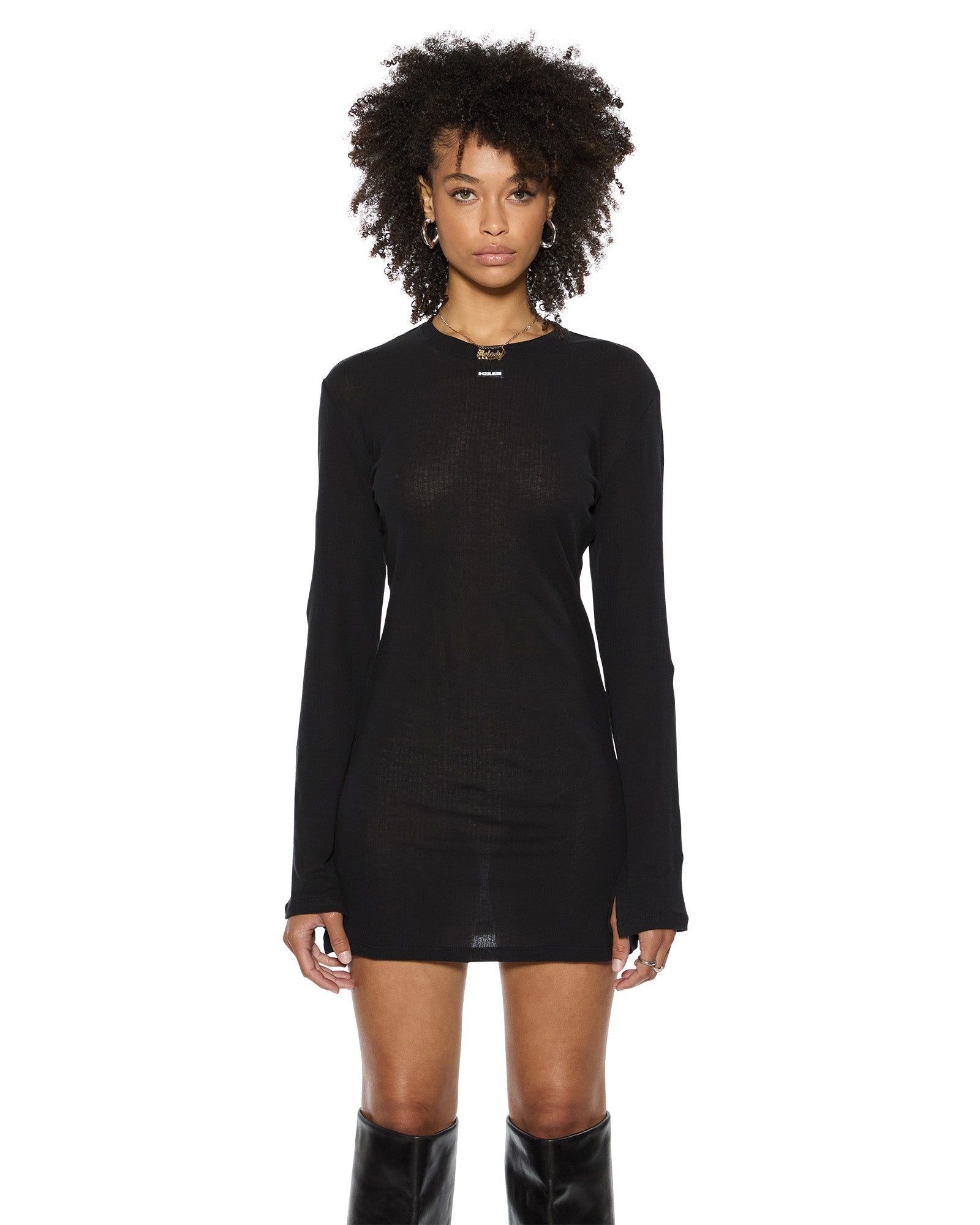 Crawford L/Sleeve Dress Black