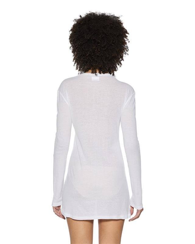 Crawford L/Sleeve Dress White