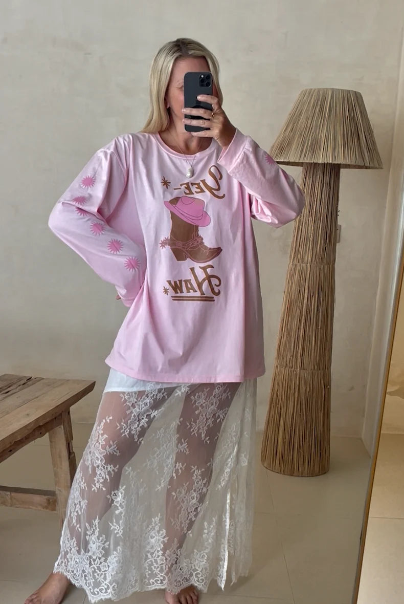 Daintree Lace Skirt- White