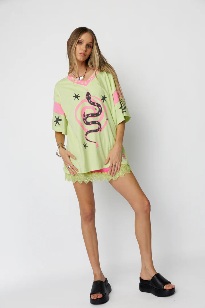 Serpent Tee ~ Lime