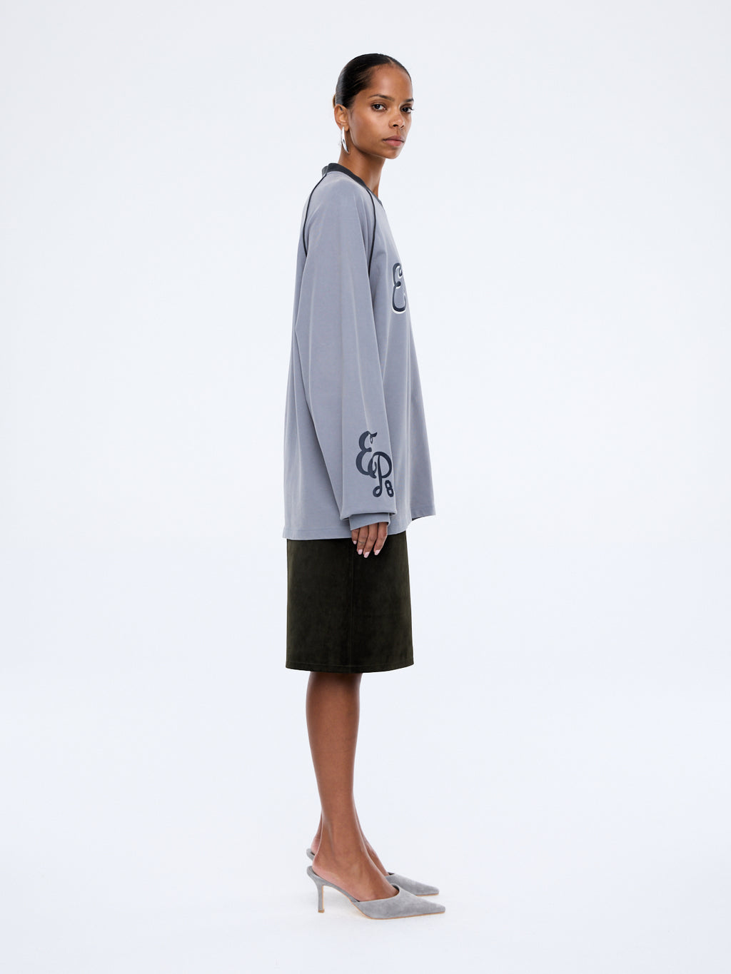 TEAM EP LONG SLEEVE TEE-WASHED CHARCOAL